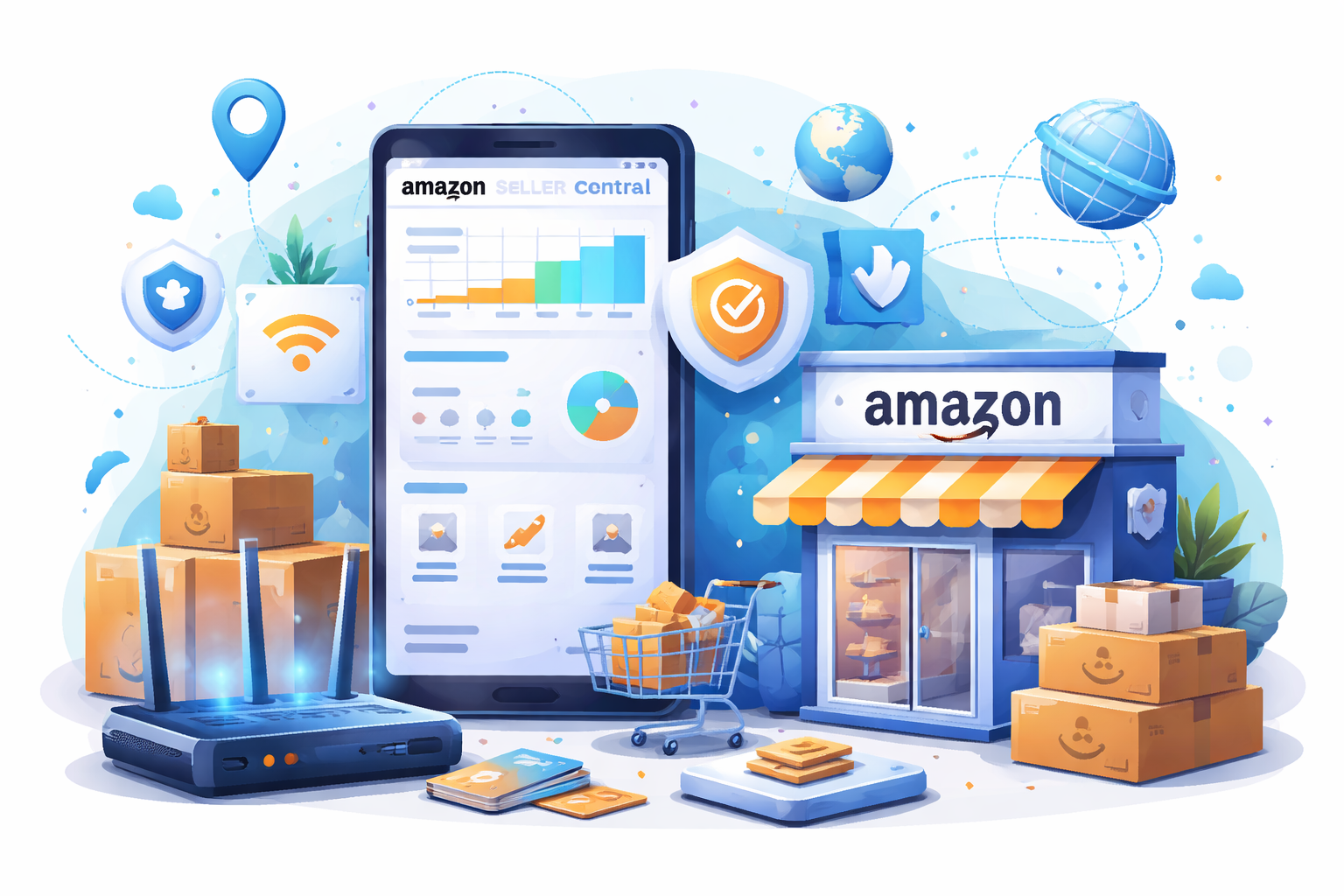 Мобільні проксі Amazon Seller Central: комплаєнс, перевірки, SP-API
