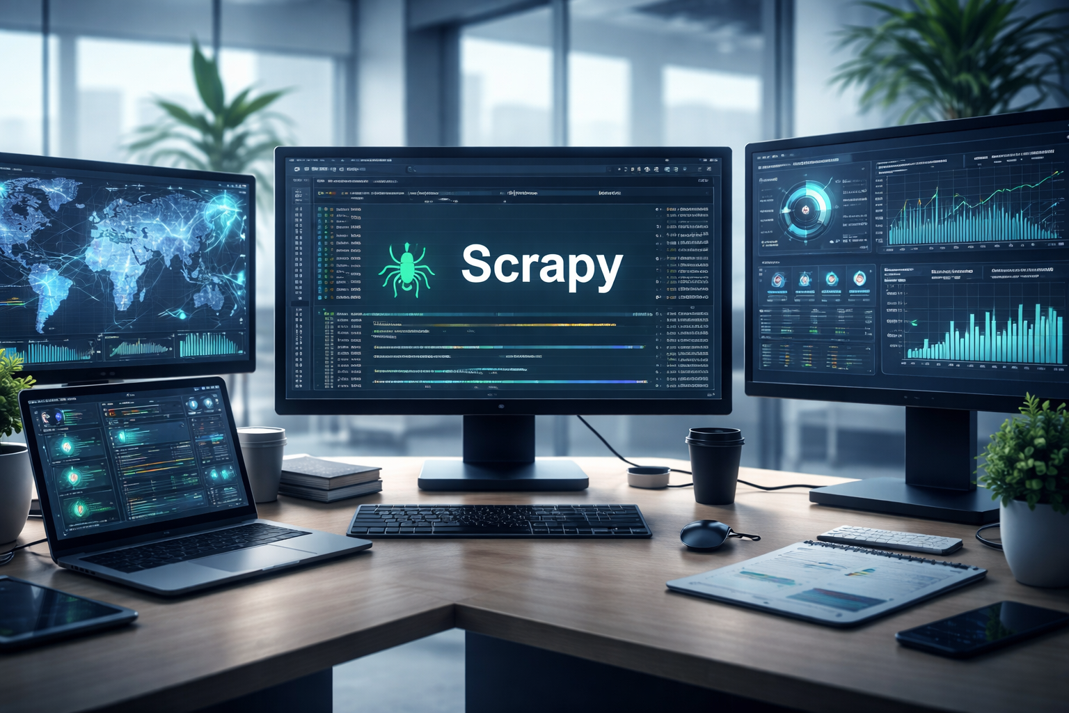 Мобільні проксі для Scrapy: middleware, ретраї та ліміти без банів