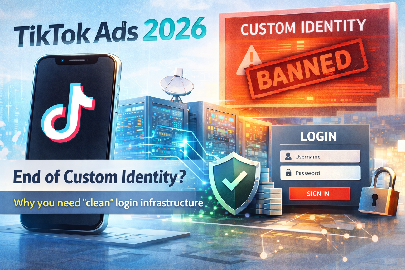 TikTok Ads в 2026: конец Custom Identity и зачем нужна «чистая» инфраструктура входов